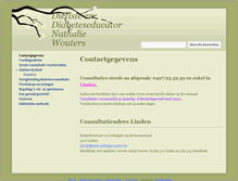 Tablet Screenshot of dietiste-nathaliewouters.be